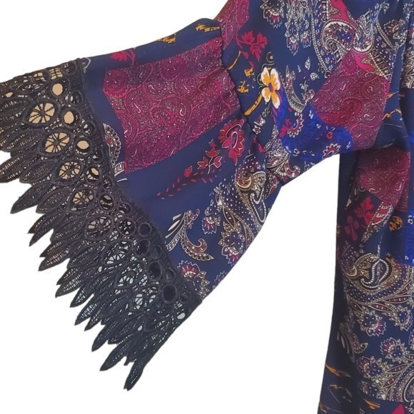 Joel Women's Patchwork Printed Boho‎ Tunic Top Sz XL - Picture 2 of 7